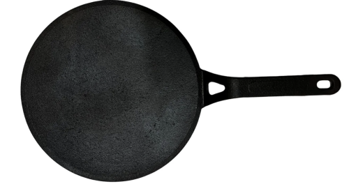 Cast Iron Tawa for Dosa / Chapathi | 25.4 cm / 10 inch, 2.2 kg | Induction Friendly | Non-stick, Pre-Seasoned Tawa - Image 2